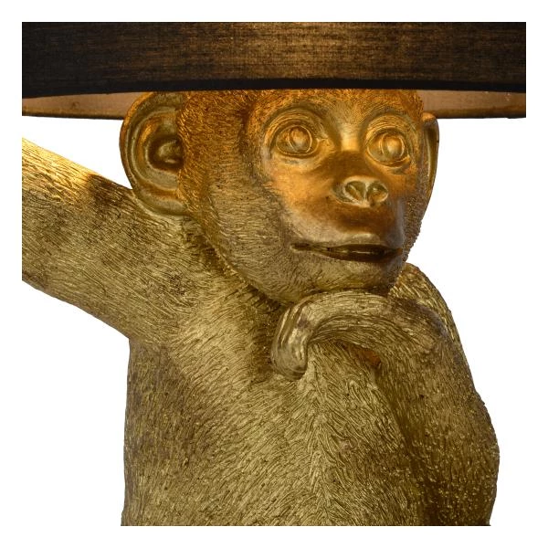 Lucide EXTRAVAGANZA CHIMP - Table lamp - Ø 30 cm - 1xE14 - Black - detail 1